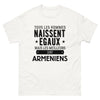 T-shirt blanc Les Meilleurs Sont Armeniens