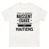 T-shirt blanc Les Meilleurs Sont Haitiens