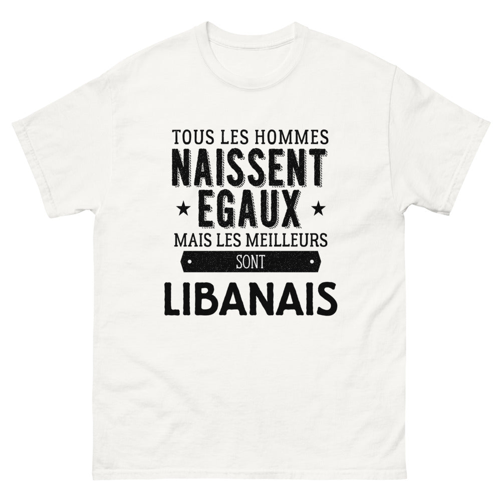 T-shirt blanc Les Meilleurs Sont Libanais