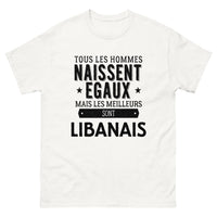 Thumbnail for T-shirt blanc Les Meilleurs Sont Libanais