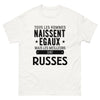 T-shirt blanc Les Meilleurs Sont Russes