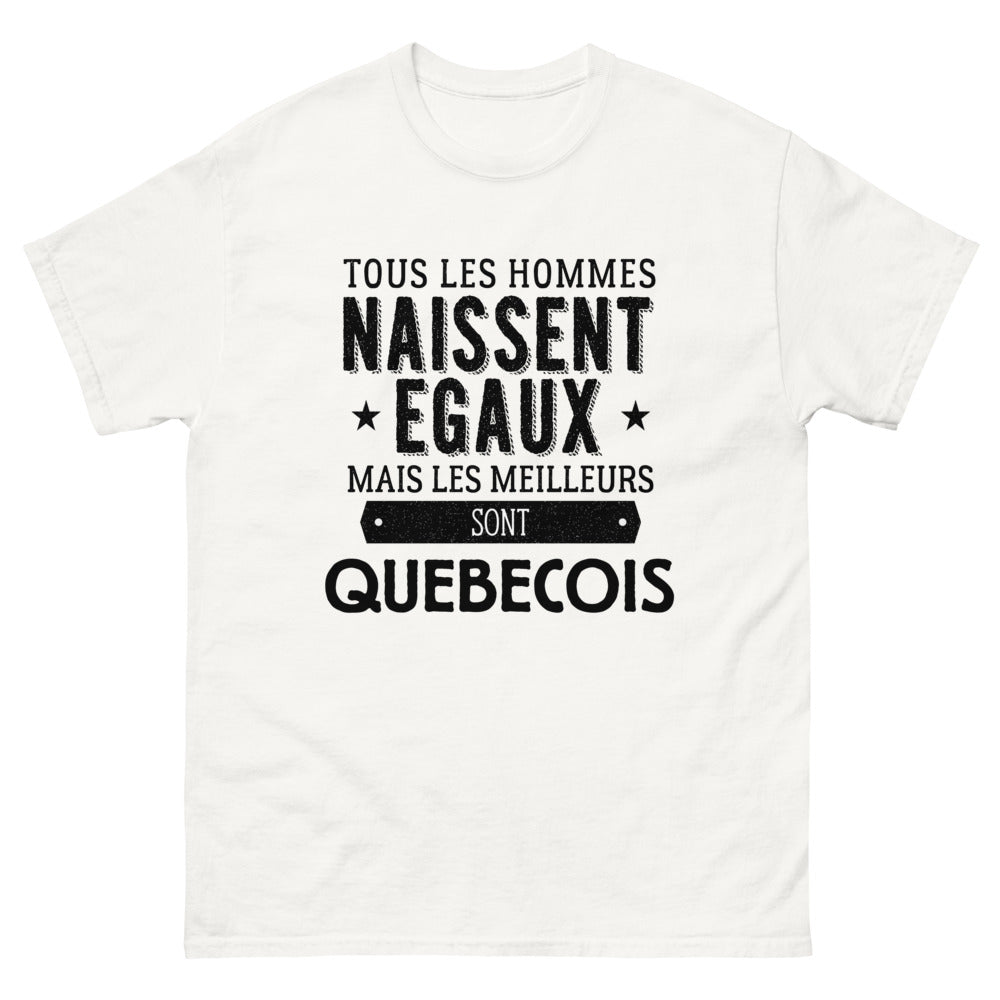 T-shirt blanc Les Meilleurs Sont Quebecois