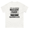 T-shirt blanc Les Meilleurs Sont Quebecois