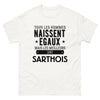 T-shirt blanc Les Meilleurs Sont Sarthois