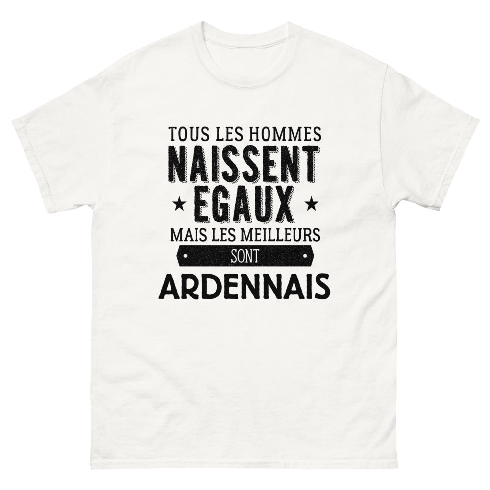 T-shirt blanc Les Meilleurs Sont Ardennais