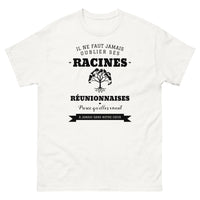 Thumbnail for Il ne faut jamais oublier ses racines RÉUNIONNAISES - T-shirt blanc