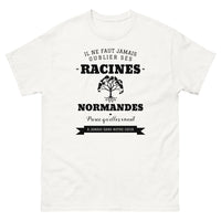 Thumbnail for Il ne faut jamais oublier ses racines NORMANDES - T-shirt blanc