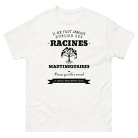 Thumbnail for Il ne faut jamais oublier ses racines MARTINIQUAISES - T-shirt blanc