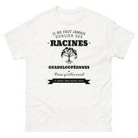 Thumbnail for Il ne faut jamais oublier ses racines GUADELOUPÉENNES - T-shirt blanc