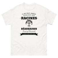 Thumbnail for Il ne faut jamais oublier ses racines BÉARNAISES - T-shirt blanc