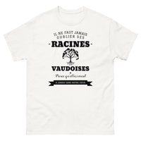 Thumbnail for Il ne faut jamais oublier ses racines VAUDOISES - T-shirt blanc