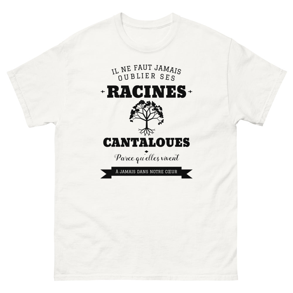 Il ne faut jamais oublier ses racines CANTALOUES - T-shirt blanc