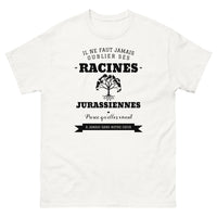 Thumbnail for Il ne faut jamais oublier ses racines JURASSIENNES - T-shirt blanc