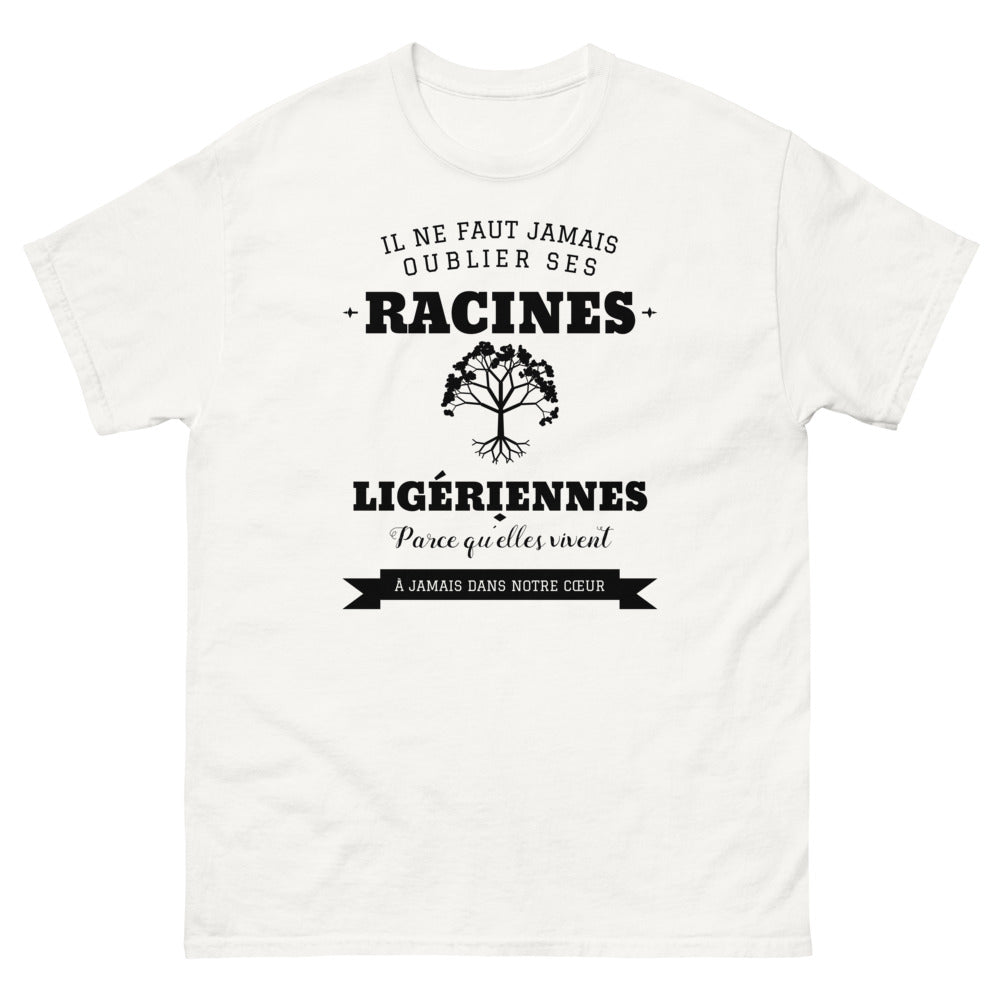 Il ne faut jamais oublier ses racines LIGÉRIENNES - T-shirt blanc