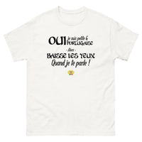 Thumbnail for Oui je suis petite et Portugaise - T-shirt blanc