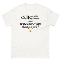 Thumbnail for Oui je suis petite et Wallonne - T-shirt blanc