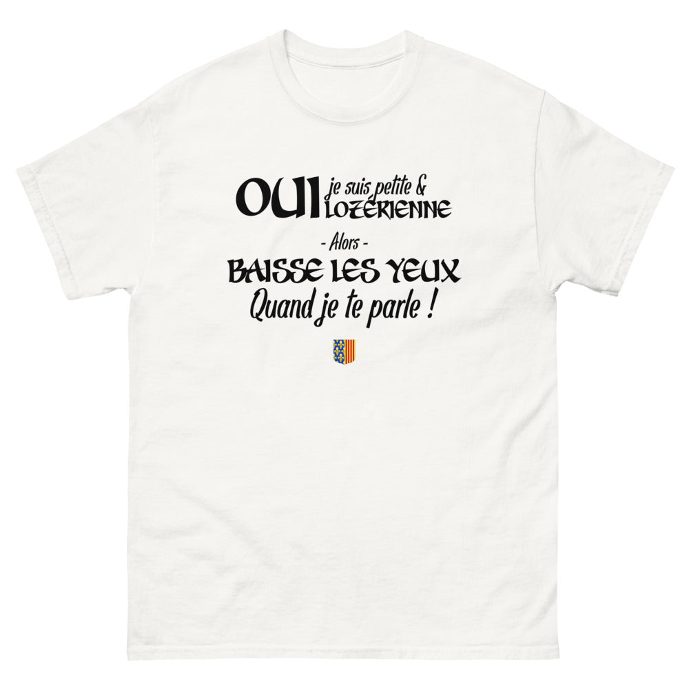 Oui je suis petite et Lozérienne - T-shirt blanc
