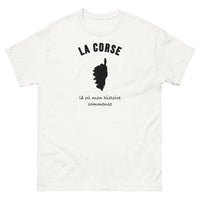 Thumbnail for T-shirt La Corse, là où mon histoire commence - T-shirt blanc