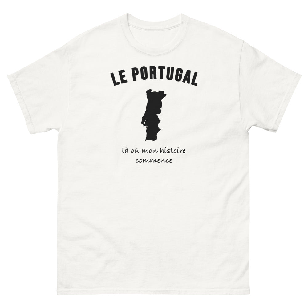 T-shirt Le Portugal, là où mon histoire commence - T-shirt blanc