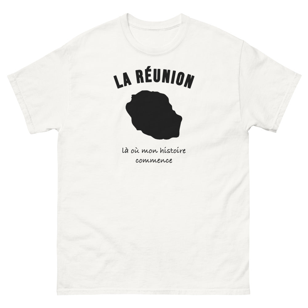 T-shirt La Réunion, là où mon histoire commence - T-shirt blanc