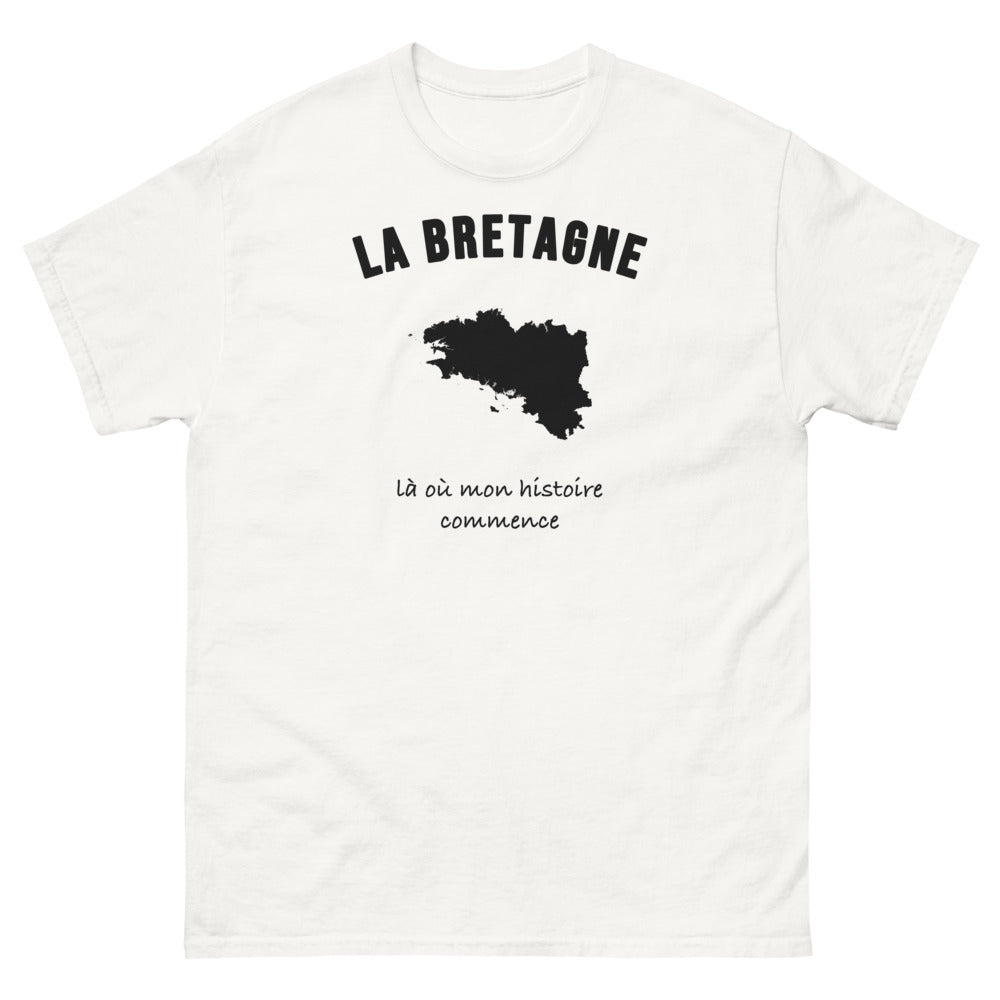 T-shirt La Bretagne, là où mon histoire commence - T-shirt blanc