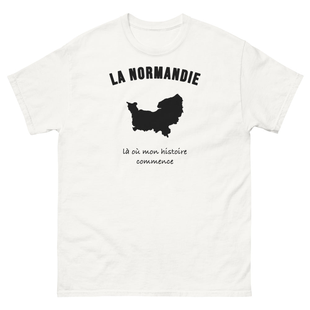 T-shirt La Normandie, là où mon histoire commence - T-shirt blanc
