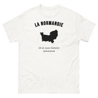 Thumbnail for T-shirt La Normandie, là où mon histoire commence - T-shirt blanc