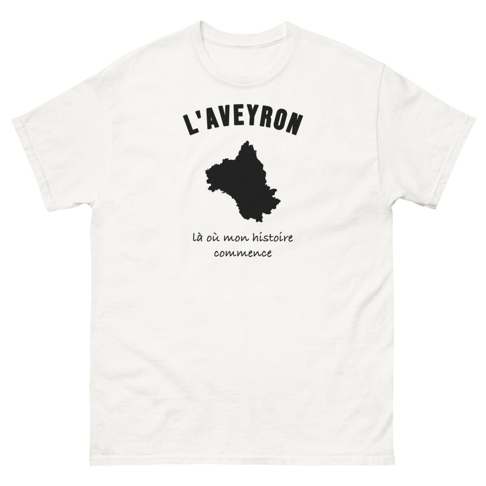T-shirt L'Aveyron, là où mon histoire commence - T-shirt blanc