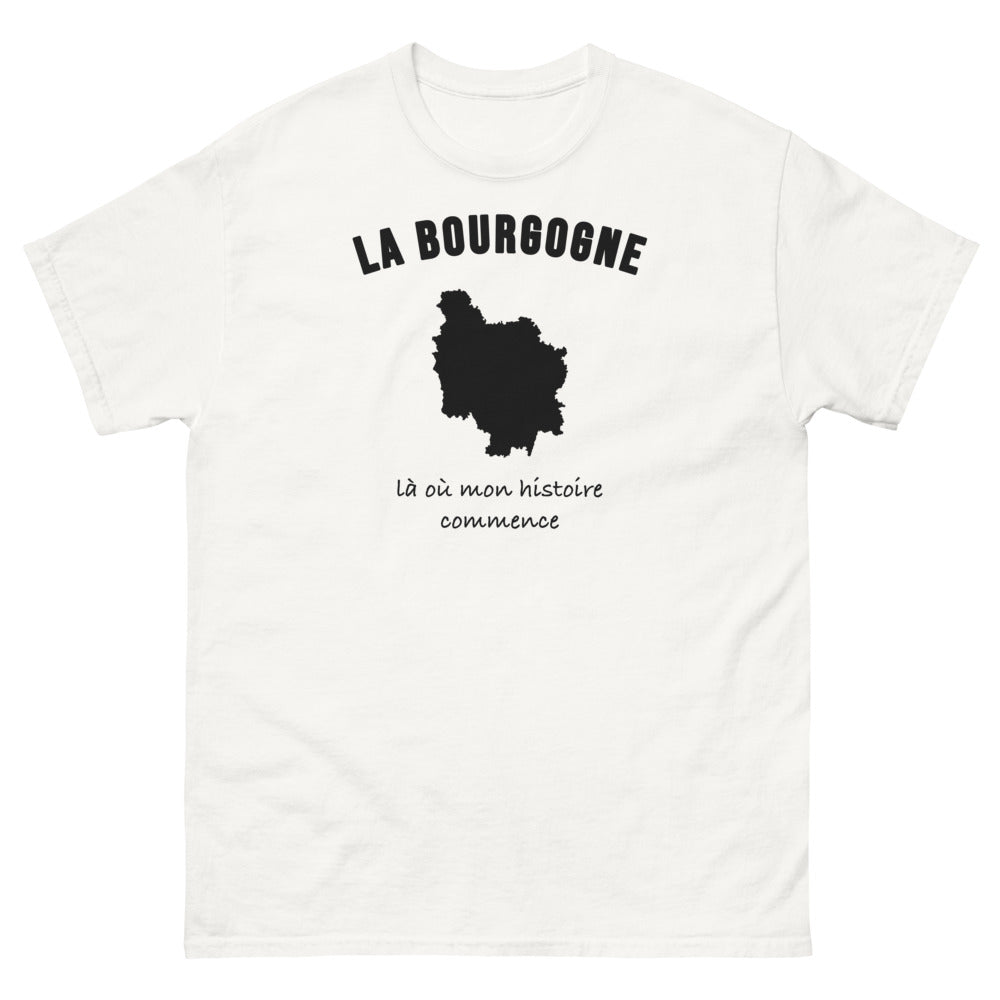 T-shirt La Bourgogne, là où mon histoire commence - T-shirt blanc