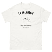 Thumbnail for T-shirt La Polynésie, là où mon histoire commence - T-shirt blanc