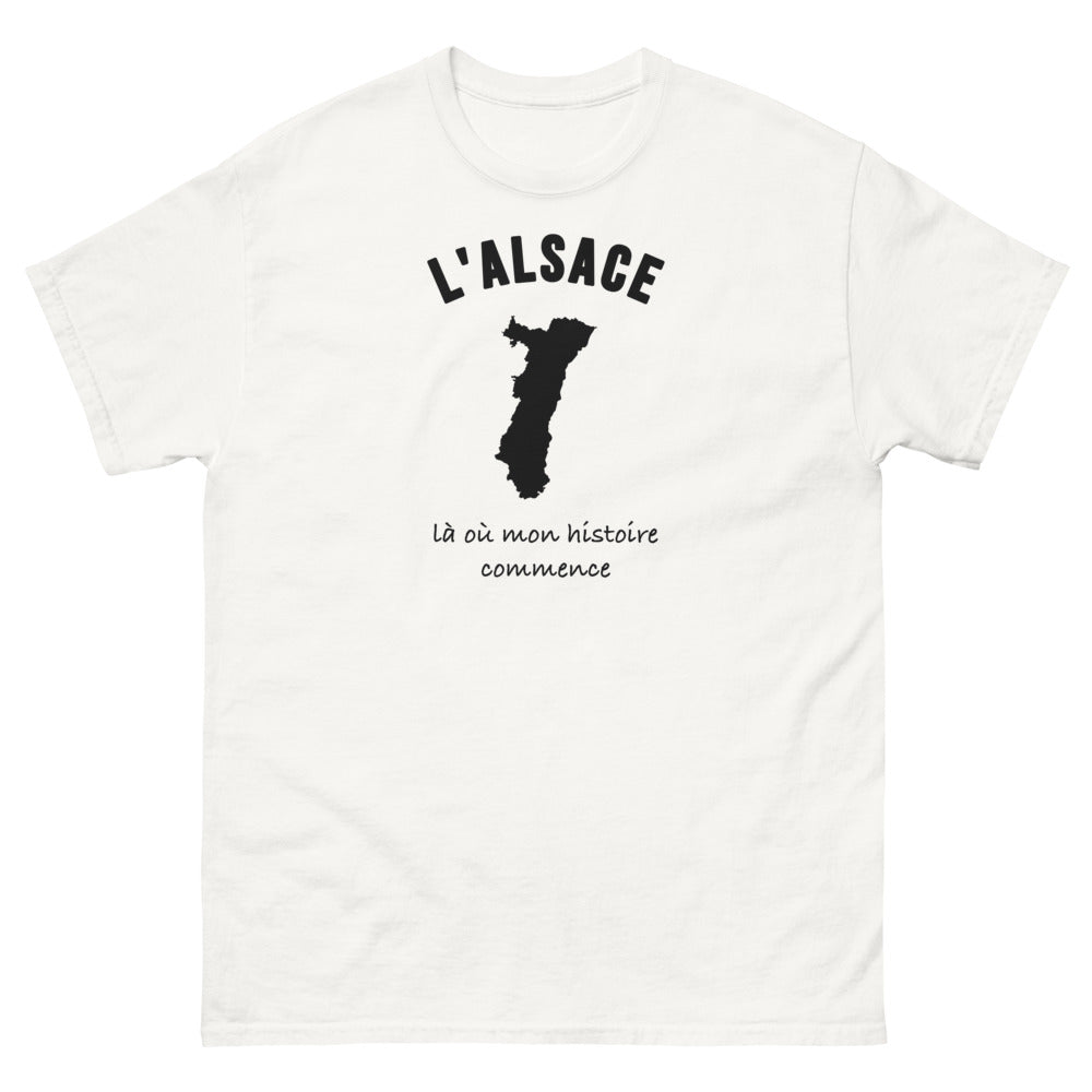 T-shirt L'Alsace, là où mon histoire commence - T-shirt blanc