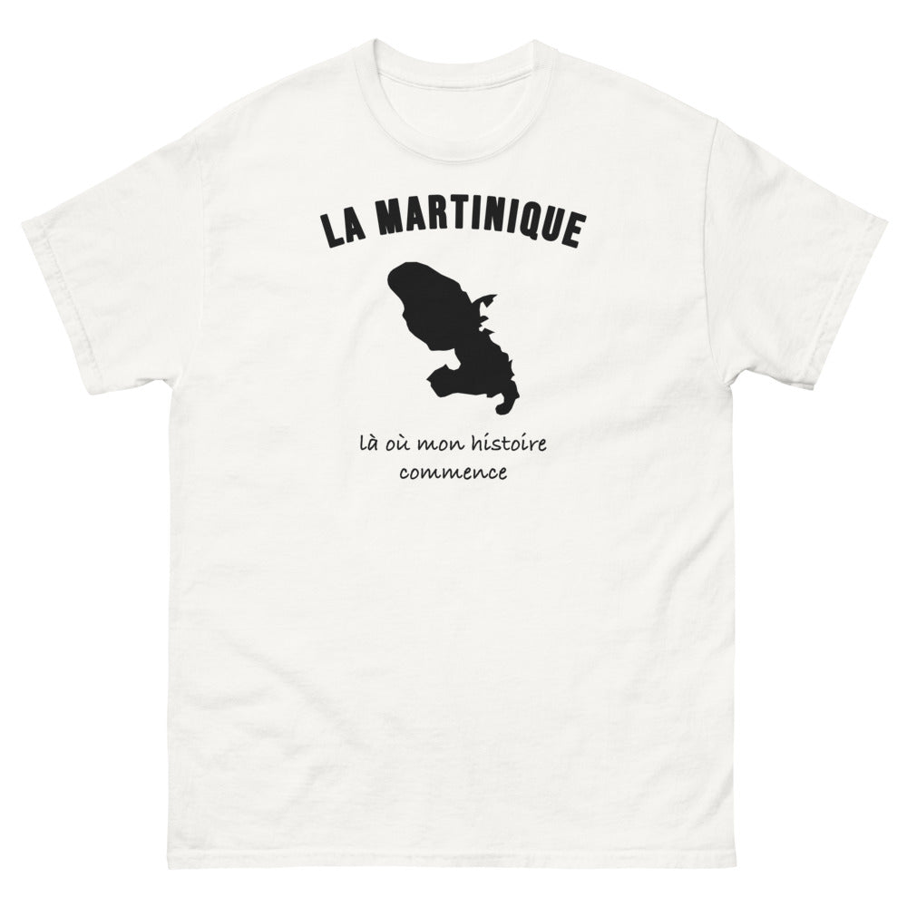 T-shirt La Martinique, là où mon histoire commence - T-shirt blanc