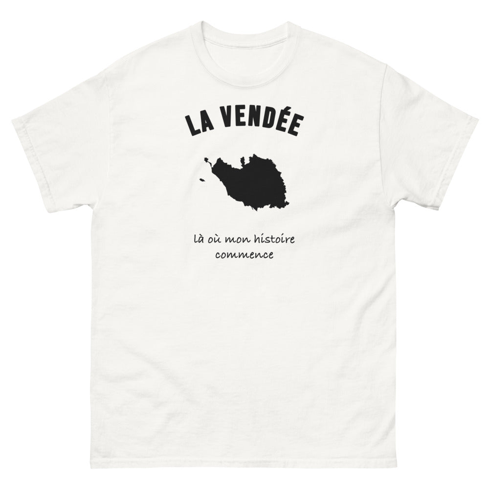 T-shirt La Vendée, là où mon histoire commence - T-shirt blanc