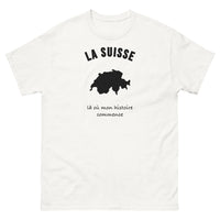 Thumbnail for T-shirt La Suisse, là où mon histoire commence - T-shirt blanc