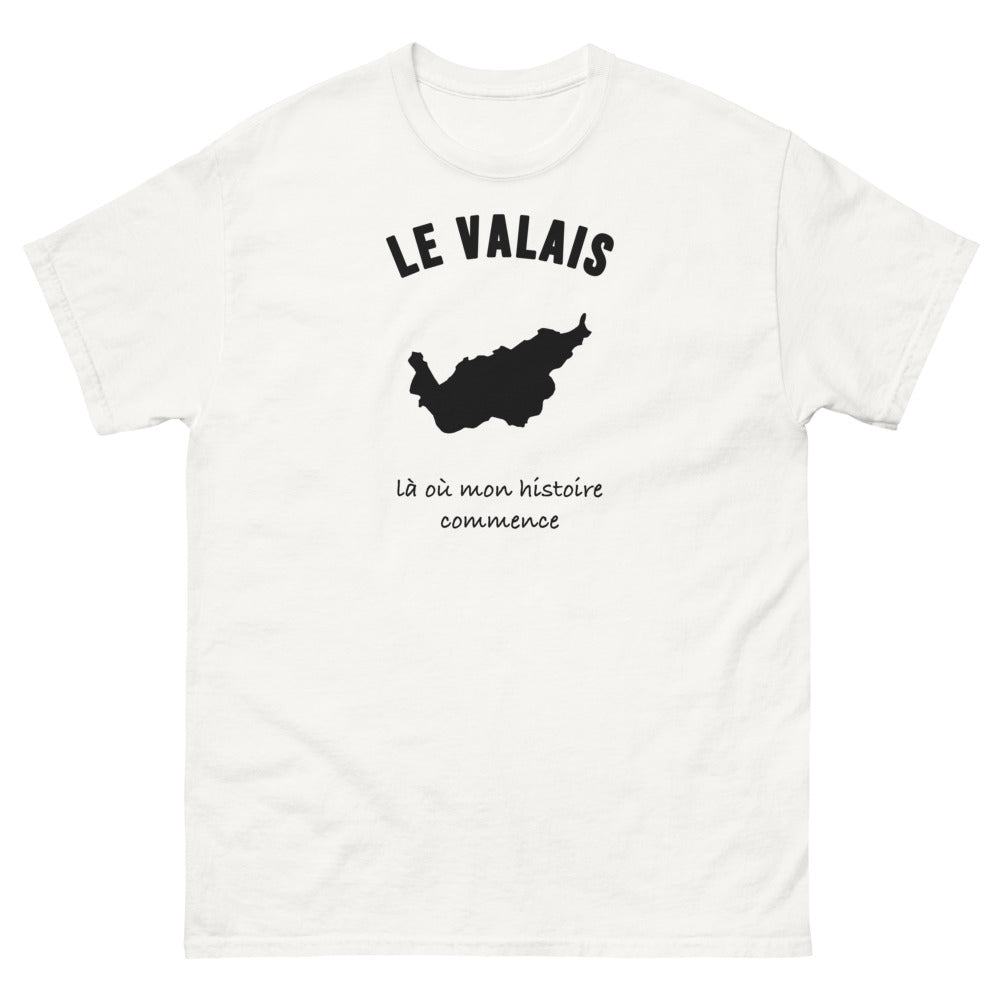 T-shirt Le Valais, là où mon histoire commence - T-shirt blanc