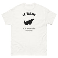 Thumbnail for T-shirt Le Valais, là où mon histoire commence - T-shirt blanc