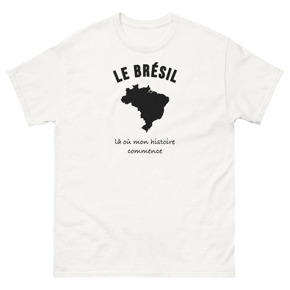 T-shirt Le Brésil, là où mon histoire commence - T-shirt blanc