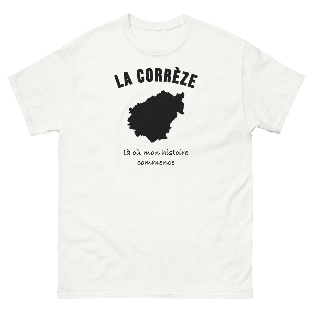 T-shirt La Corrèze, là où mon histoire commence - T-shirt blanc