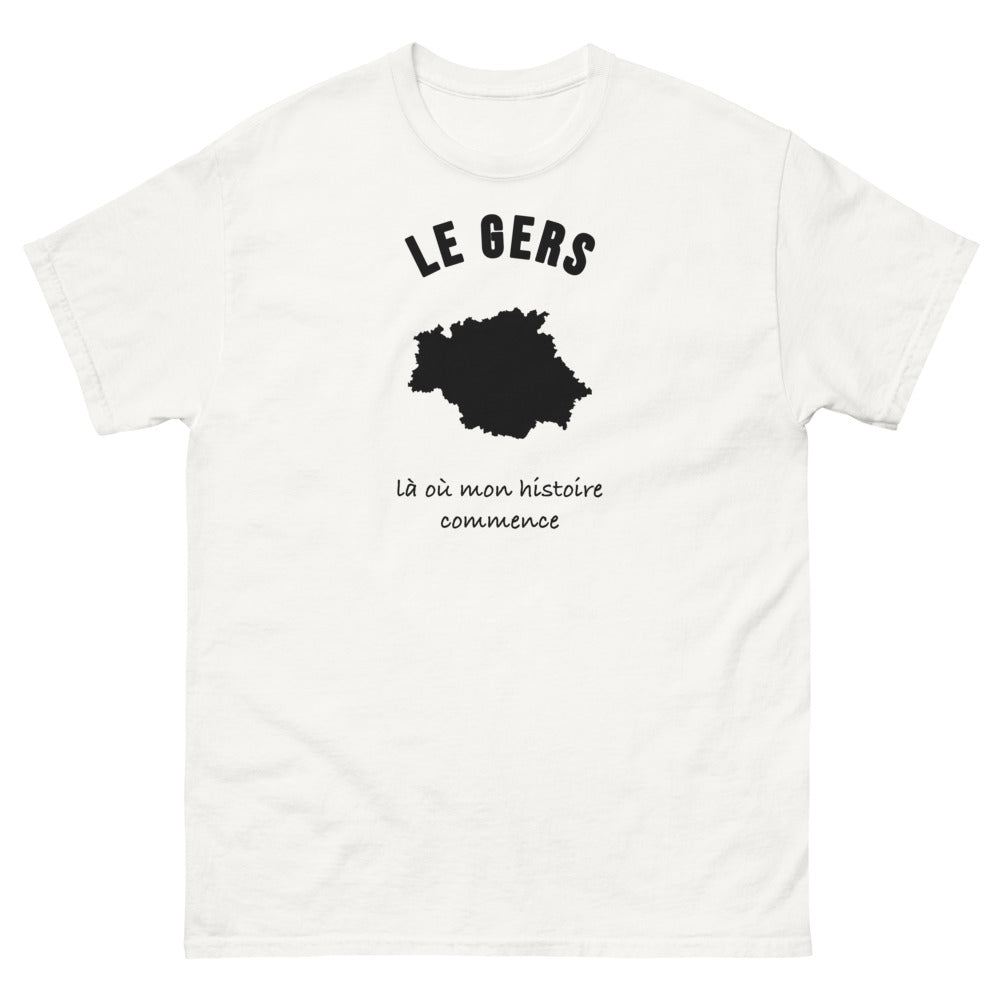 T-shirt Le Gers, là où mon histoire commence - T-shirt blanc