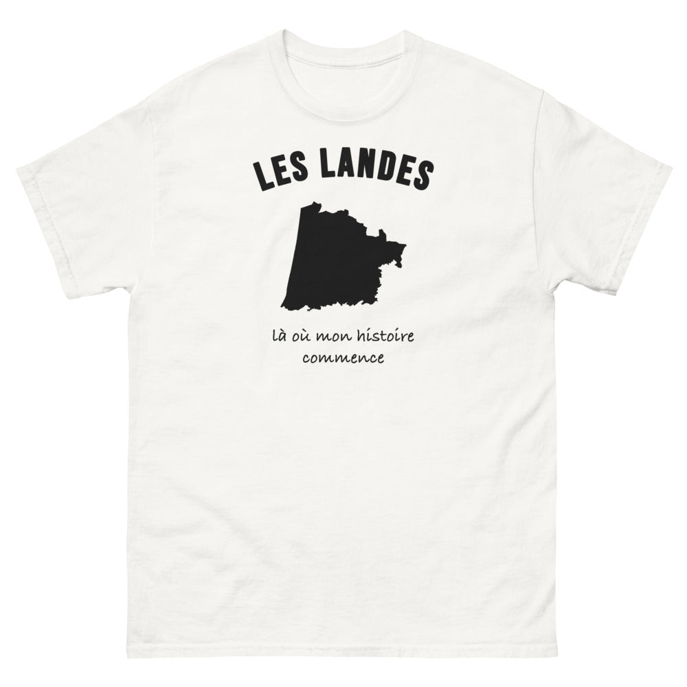 T-shirt Les Landes, là où mon histoire commence - T-shirt blanc