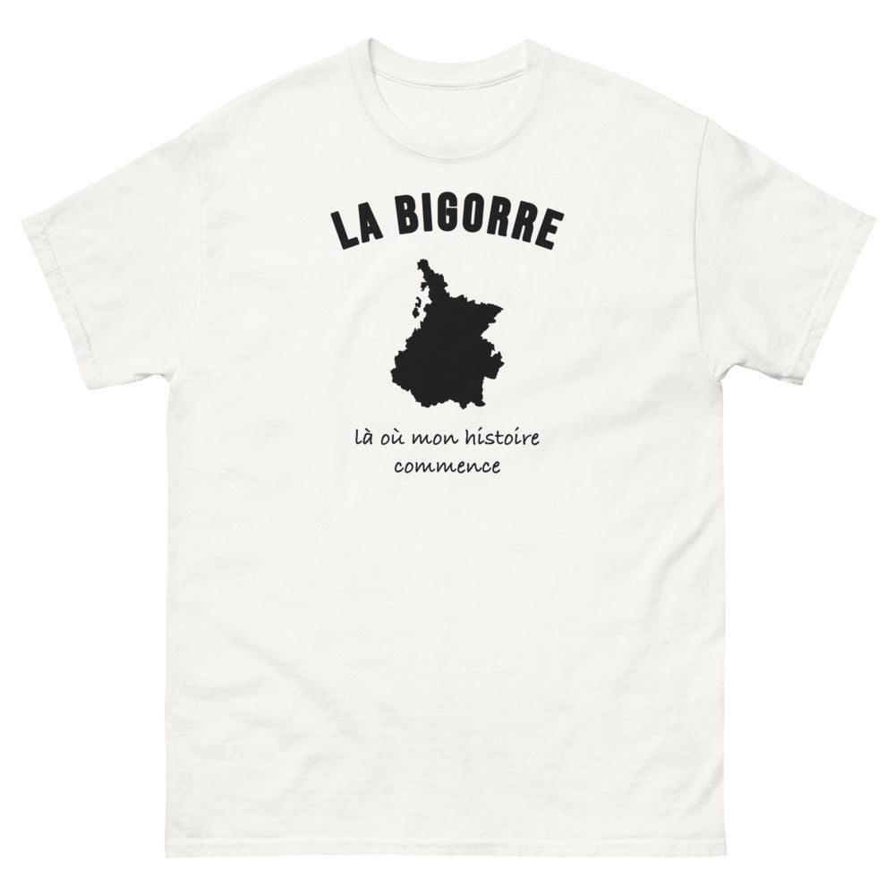 T-shirt La Bigorre, là où mon histoire commence - T-shirt blanc