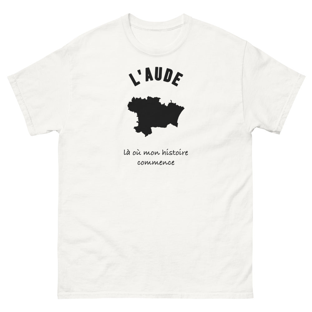 T-shirt L'Aude, là où mon histoire commence - T-shirt blanc