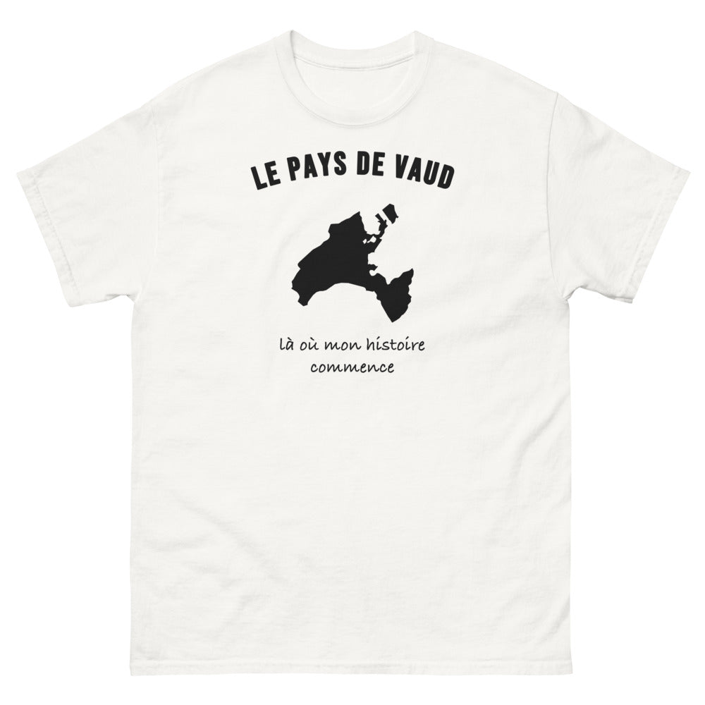 T-shirt Le Pays de Vaud, là où mon histoire commence - T-shirt blanc