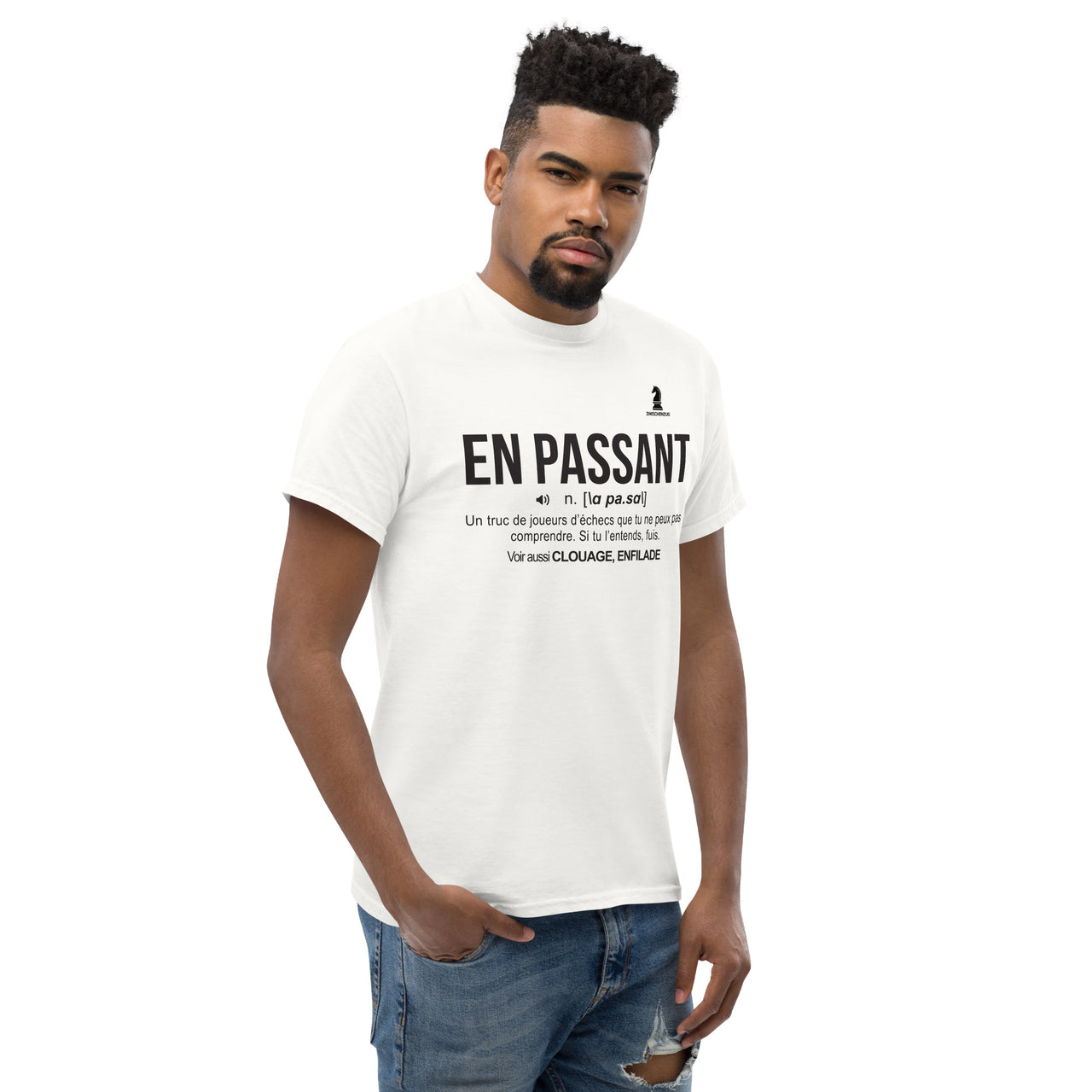 T-shirt Échecs chiné - Style et humour du Zwischenzug
