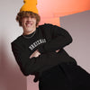 Sweat-shirt Bretagne noir - Message brodé en breton