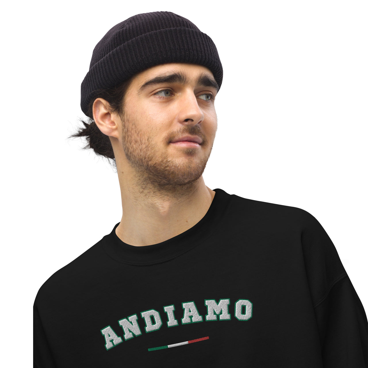 Sweat Italie - Andiamo, fierté brodée