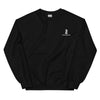 Sweat échec noir - Cavalier brodé avec humour