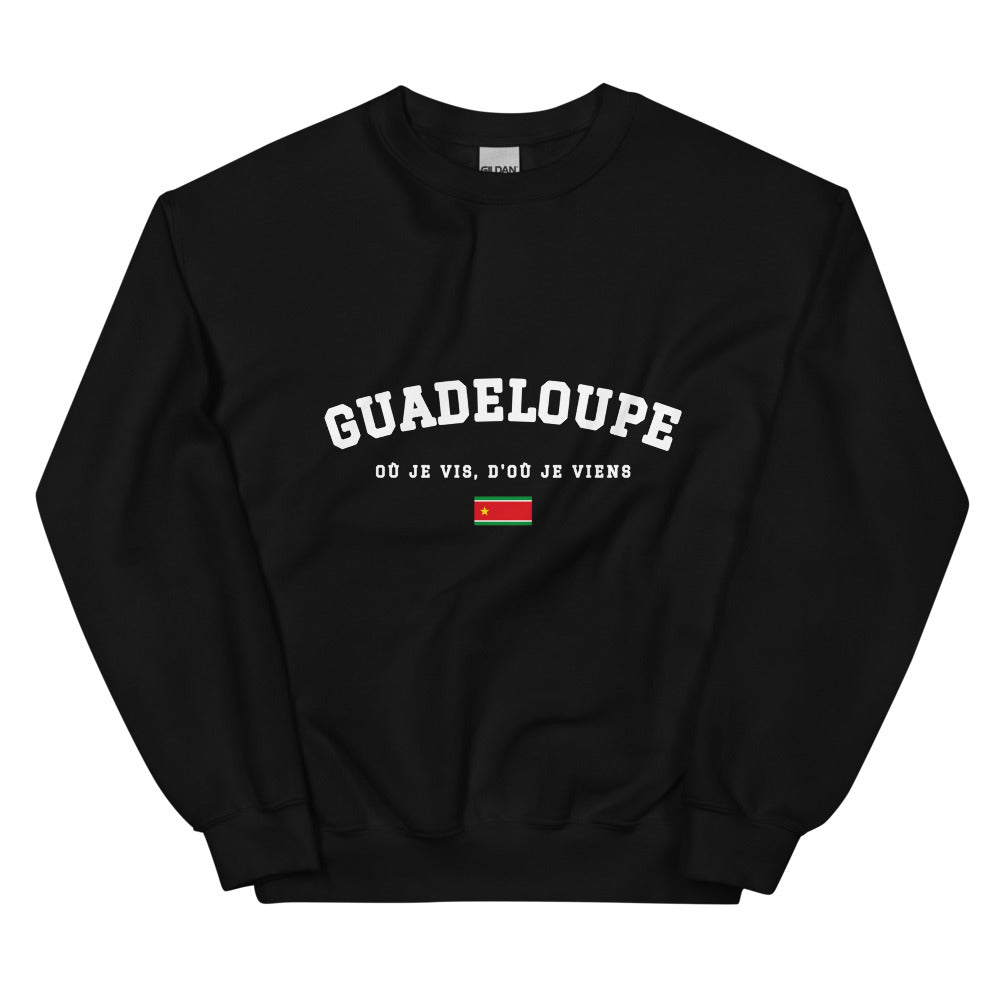 OÙ JE VIS, D'OÙ JE VIENS Guadeloupéen - Sweat noir