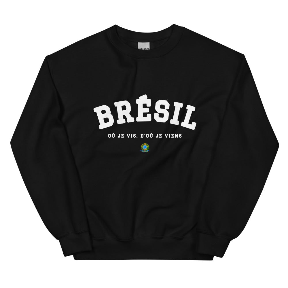 OÙ JE VIS, D'OÙ JE VIENS Brésilien - Sweat noir