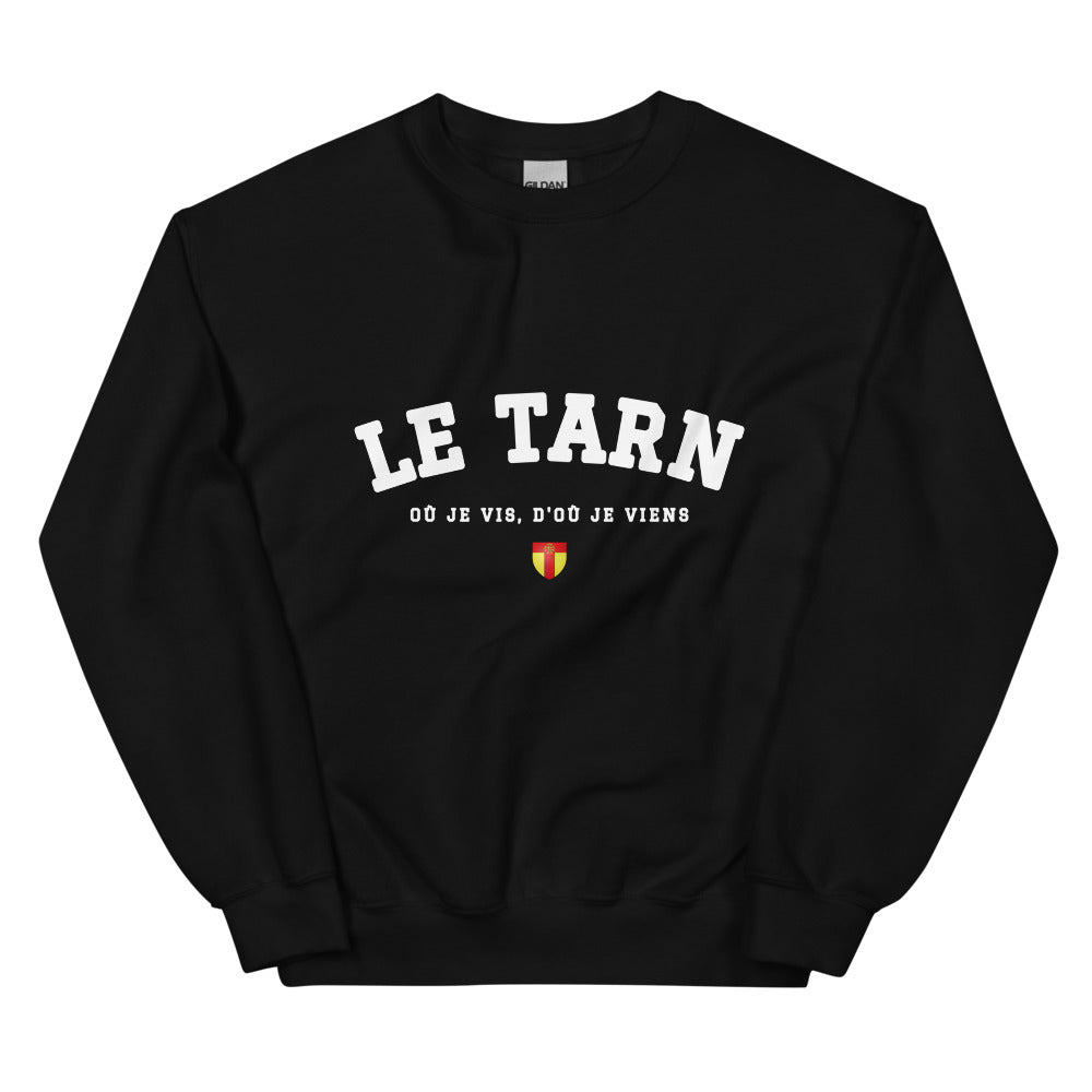 Le Tarn - Où je vis, d'où je viens - Sweat noir